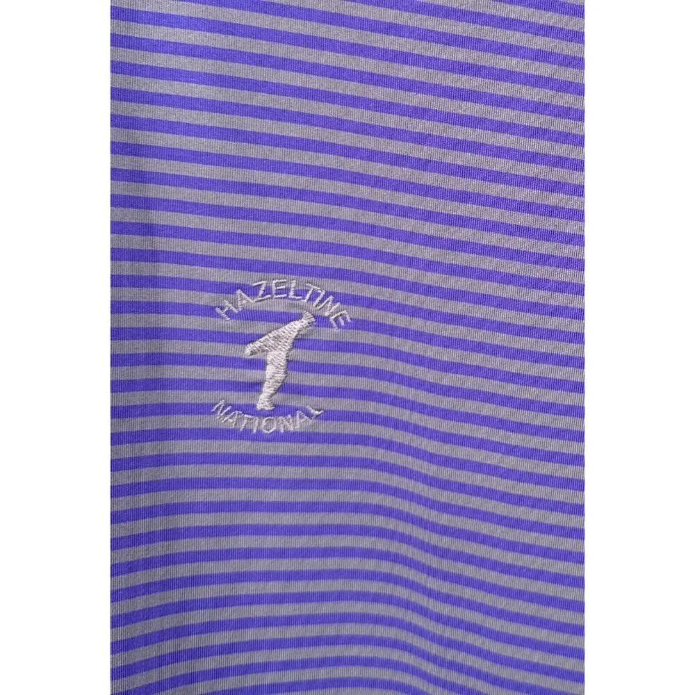Ralph Lauren RLX Hazeltine‎ National Mens Polo Shirt XL Striped Purple